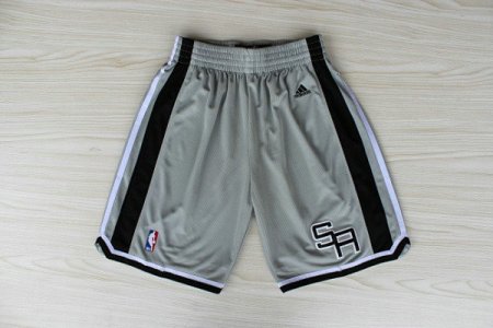 Maillot De Basket San Antonio Spurs Tissus Sportif Fans Edition New Gris Short